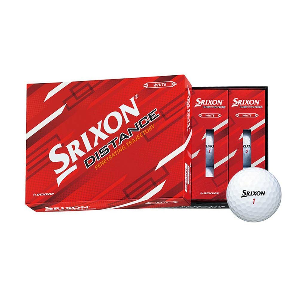 スリクソン SRIXON スリクソン DISTANCE ボール ホワイト 1ダース