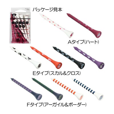 ダイヤゴルフ（DAIYA_GOLF） プリントティー レギュラー 16本入り TE-124