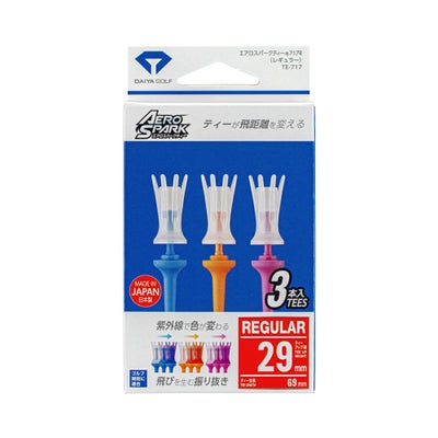 ダイヤゴルフ（DAIYA_GOLF） エアロスパークティー 717R レギュラー 3本入り TE-717 2025