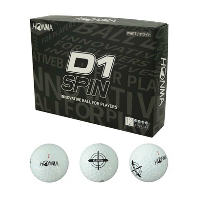 本間ゴルフ（HONMA） HONMA D1 SPIN ボール BT2301 ホワイト 1ダース