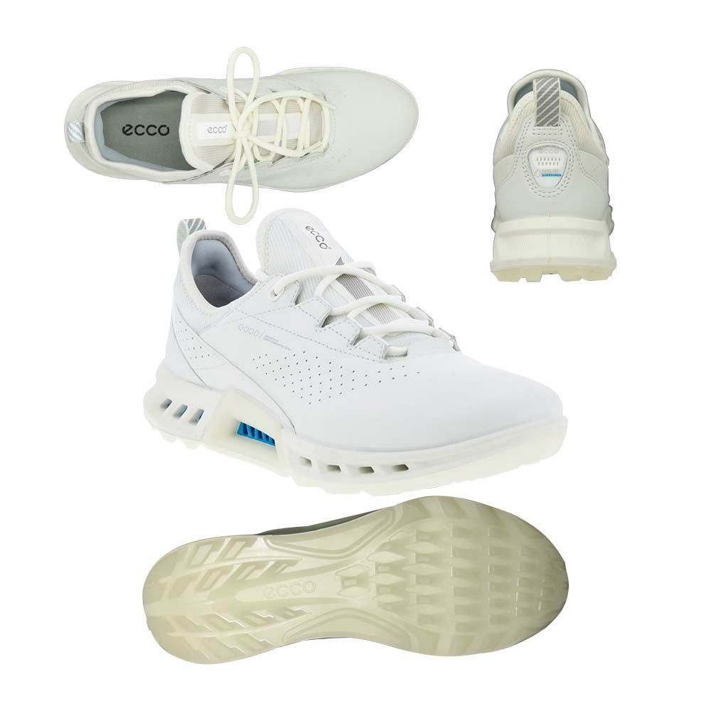 〈　t　〉eccoゴルフレディースシューズ美品 エコー（ecco） ゴルフシューズ レディース BIOM C4 スパイクレス