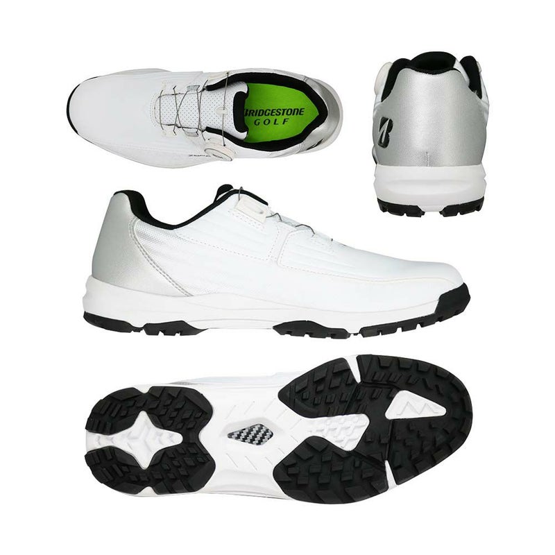 ゼロ・スパイク バイターライト Boa スパイクレスシューズ SHG350 （WS）ホワイト/シルバー【最終処分価格】