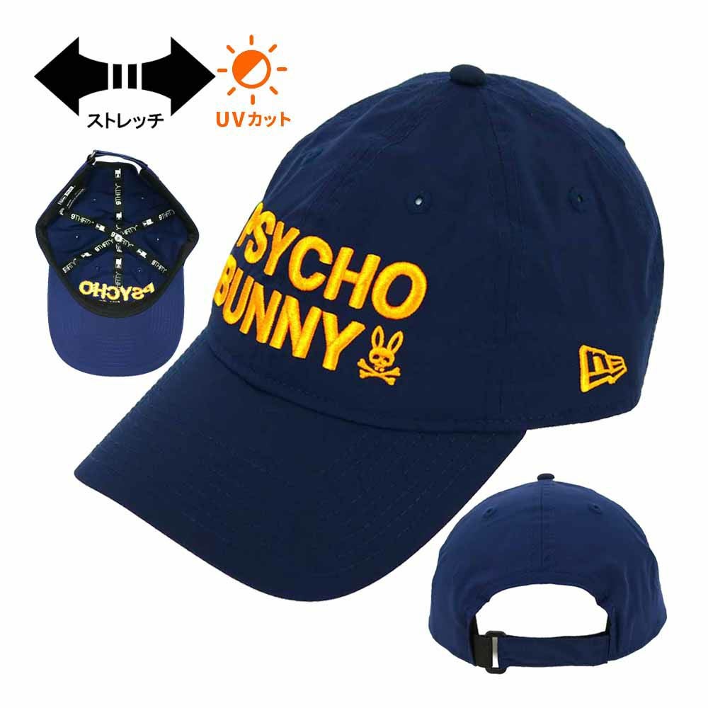 サイコバニー（PsychoBunny） キャップ GOLF NEW ERAコラボ PBMG351F メンズゴルフキャップ 2023秋冬