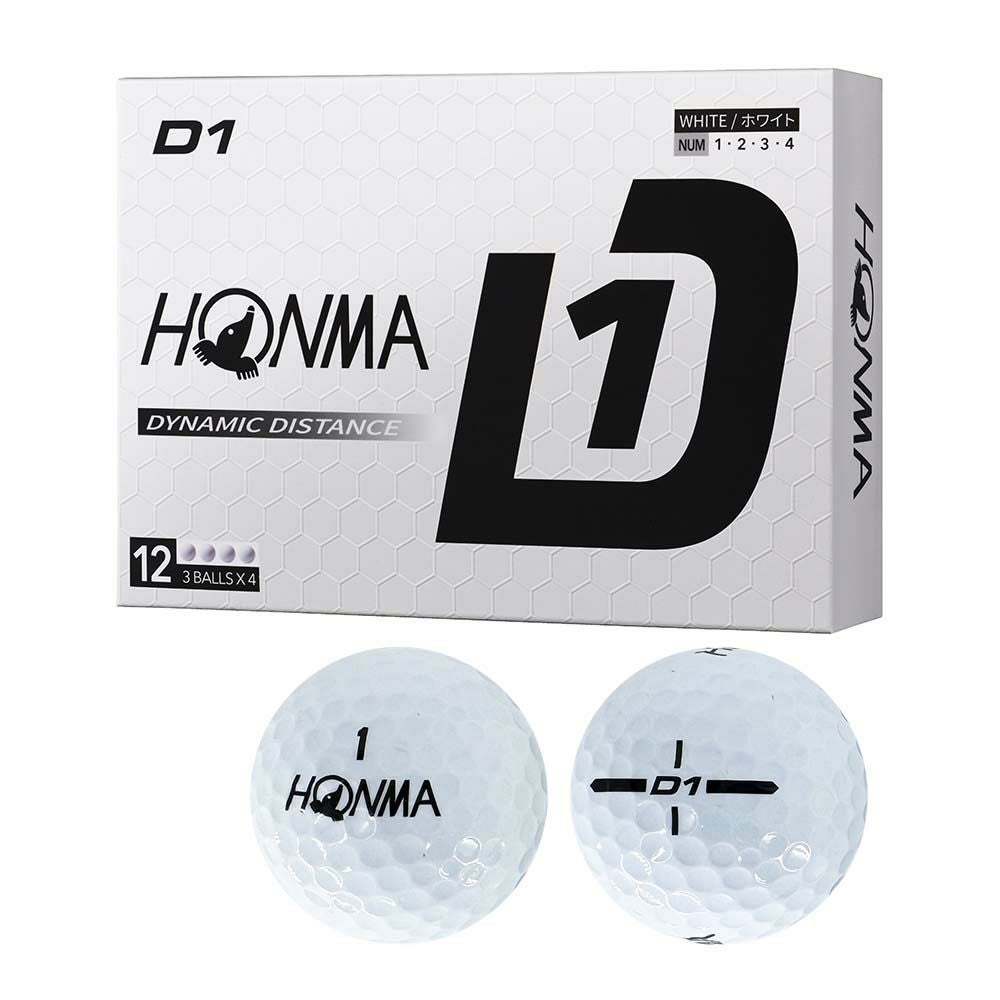 本間ゴルフ HONMA D1 ボール BT2401 ホワイト 1ダース 2024 | ゴルフ