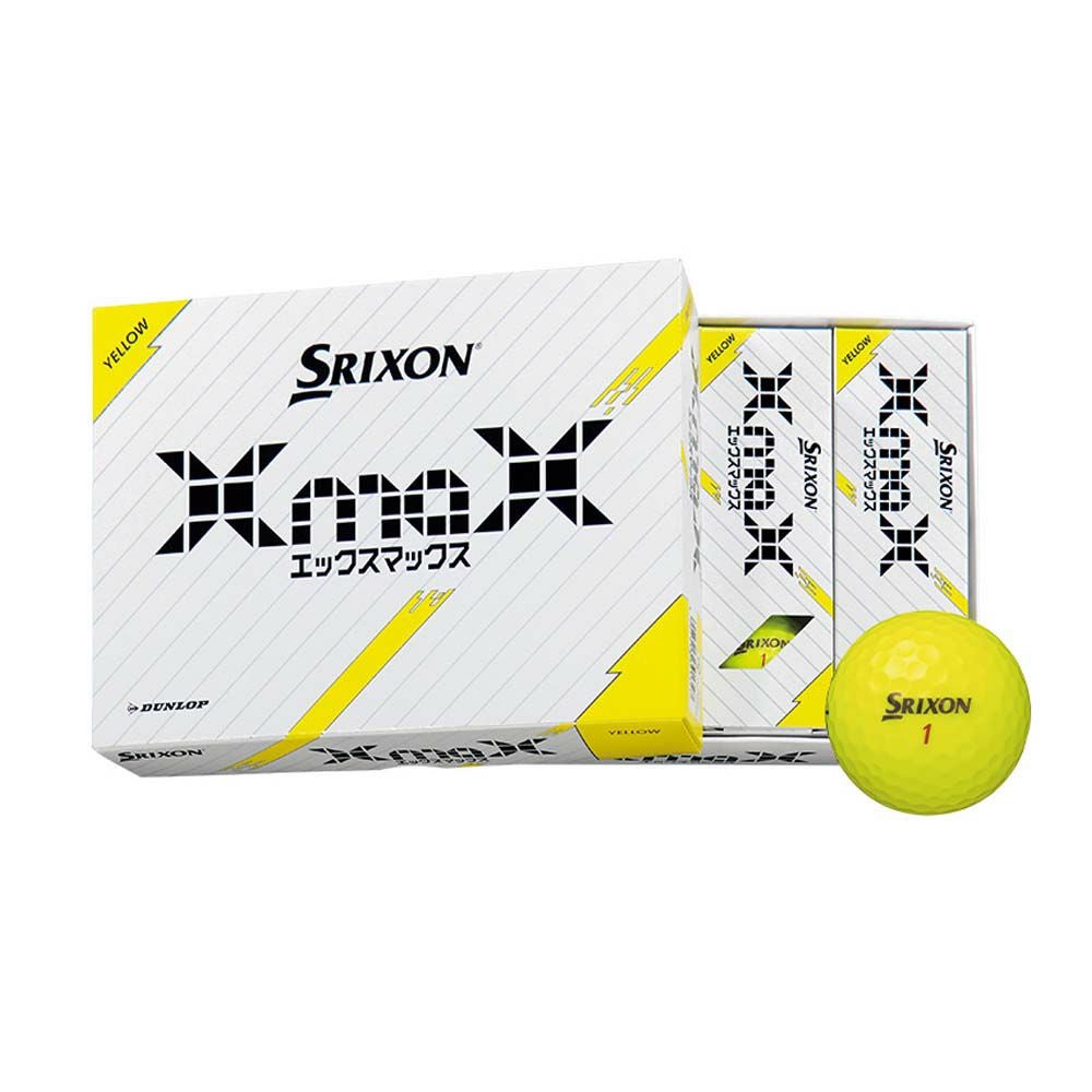 スリクソン SRIXON XmaX（エックスマックス）ボール イエロー 1ダース