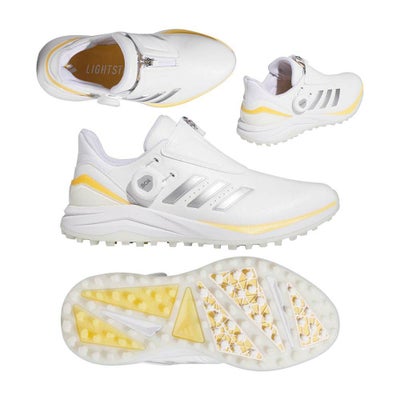 アディダス（Adidas） ソーラーモーション Boa 24 レディース スパイクレスシューズ IF0287 ホワイト/シルバーメタリック 2024【最終処分価格】