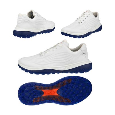 エコー（ecco） ゴルフシューズ メンズ LT1  スパイクレス 132264 （11007）ホワイト/ブルー 2024