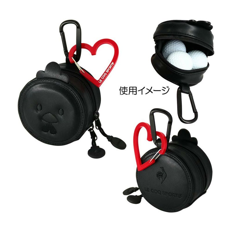 【大特価市】ブラックキャラクター レディースボールホルダー(3個用) ハートカラビナ付き LG4FBZ11L 2024