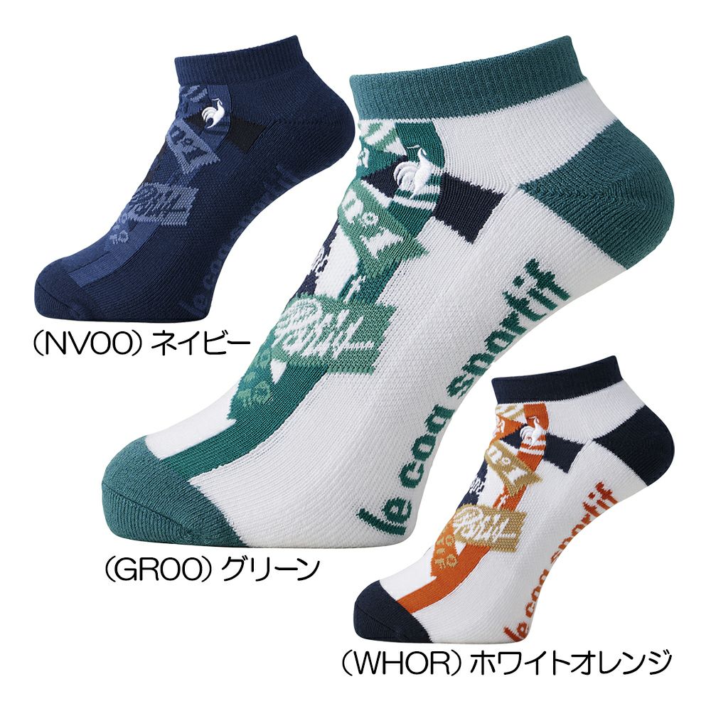 ルコック（le_coq_sportif） コラージュ柄 アンクル丈ソックス