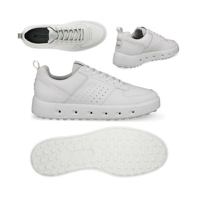 エコー（ecco） ゴルフシューズ メンズ STREET 720 スパイクレス 111704（01007）ホワイト 2024