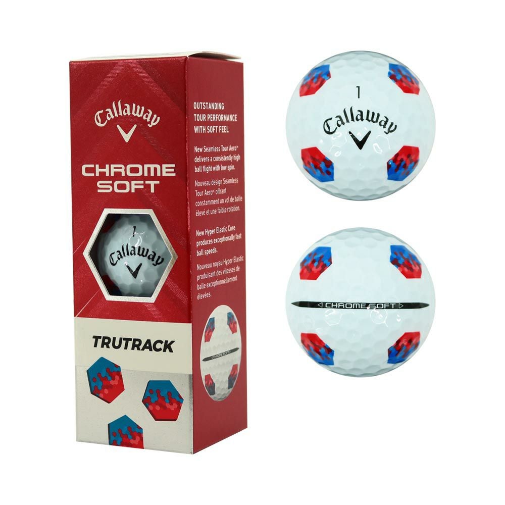 キャロウェイ Callaway CHROME SOFT TRUTRACK ボール ホワイト 1