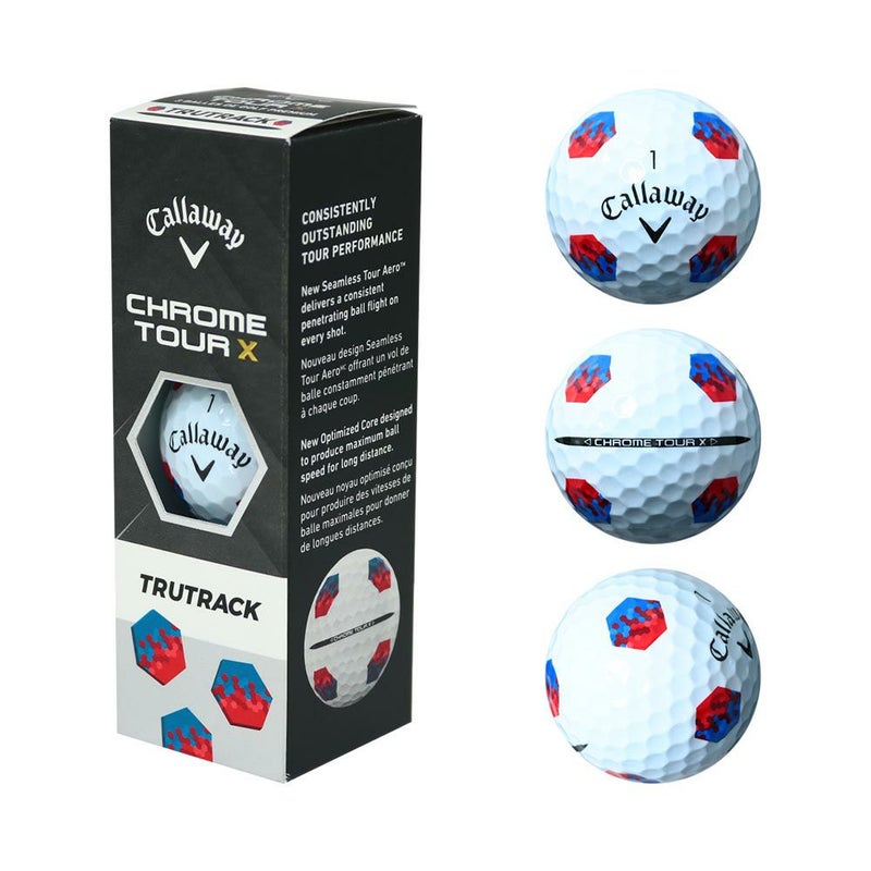 キャロウェイ（Callaway） CHROME TOUR X TRUTRACK ボール ホワイト 1 
