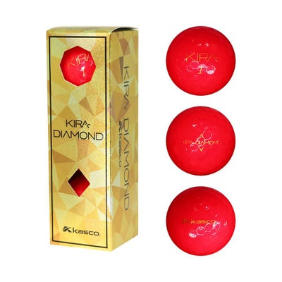 キャスコ（kasco） KIRA ダイヤモンド レッド 1スリーブ（3個入） 2024