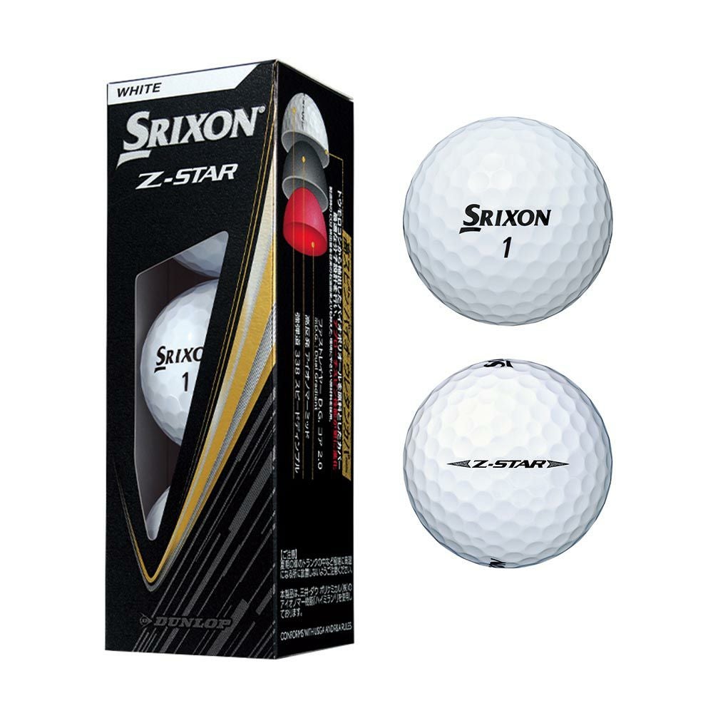 スリクソン SRIXON Z-STAR ボール ホワイト 1スリーブ(3個入) 2025