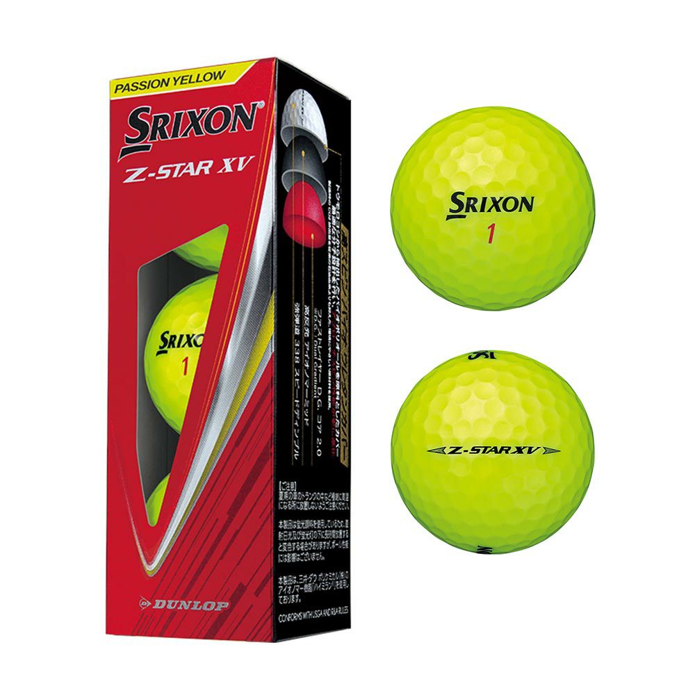 スリクソン SRIXON Z-STAR XV ボール プレミアムパッションイエロー 1