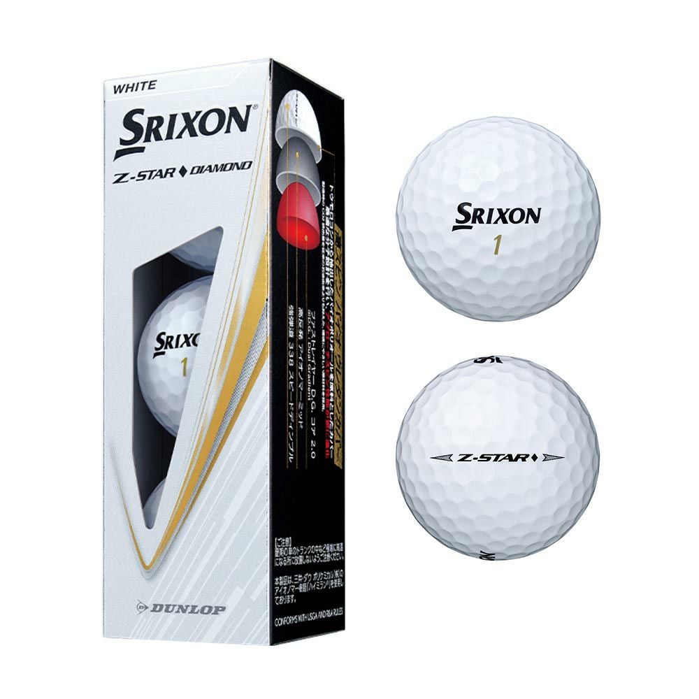 ダンロップ Dunlop Z-STAR DIAMOND ボール ホワイト 1スリーブ(3個入