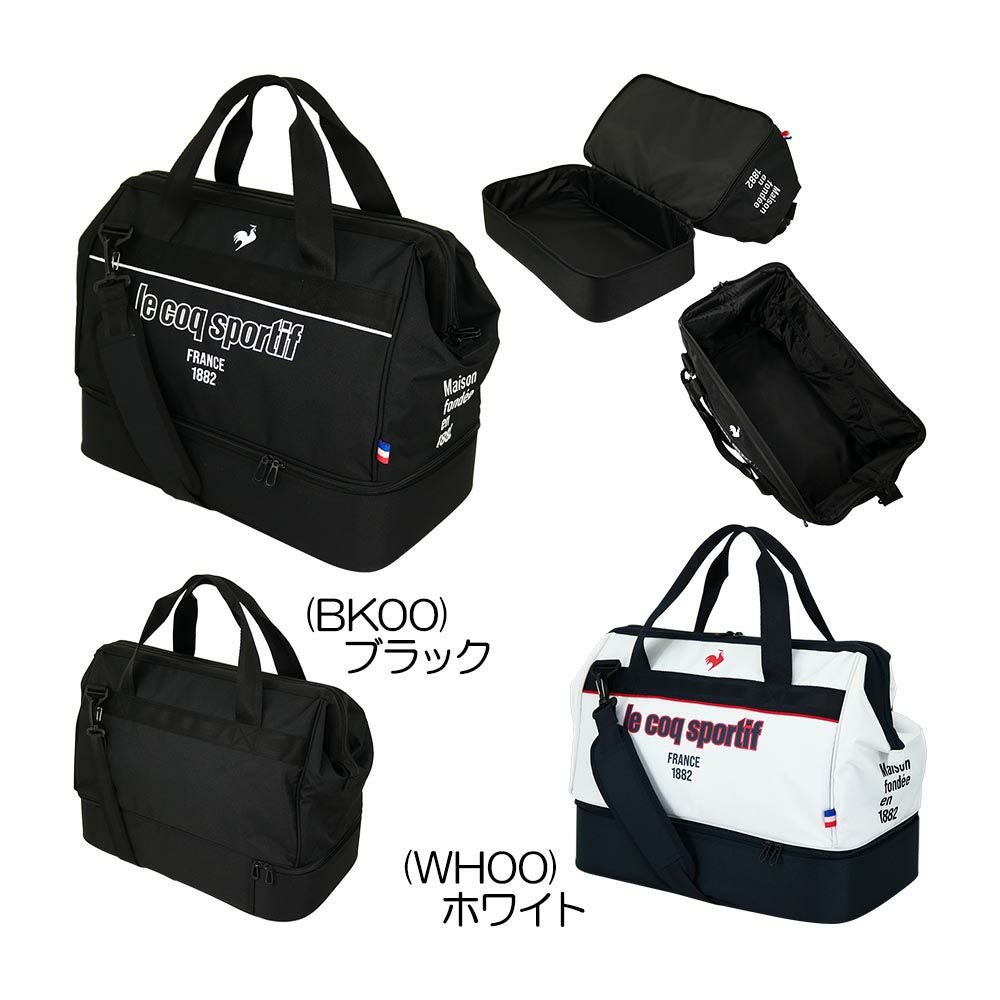 ルコック le coq sportif 二層式 大開口ボストンバッグ(シューズ収納