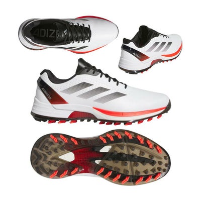 アディダス（Adidas） アディゼロ ZG25 スパイクレスシューズ IE3530 ホワイト/レッド/ブラック 2025