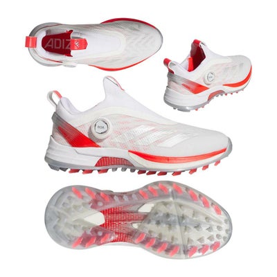 アディダス（Adidas） アディゼロ ZG25 Boa レディース スパイクレスシューズ IH9893 ホワイト/シルバー/レッド 2025