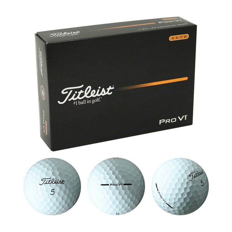 Pro V1 ボール (ハイナンバー) ホワイト 1ダース 2025