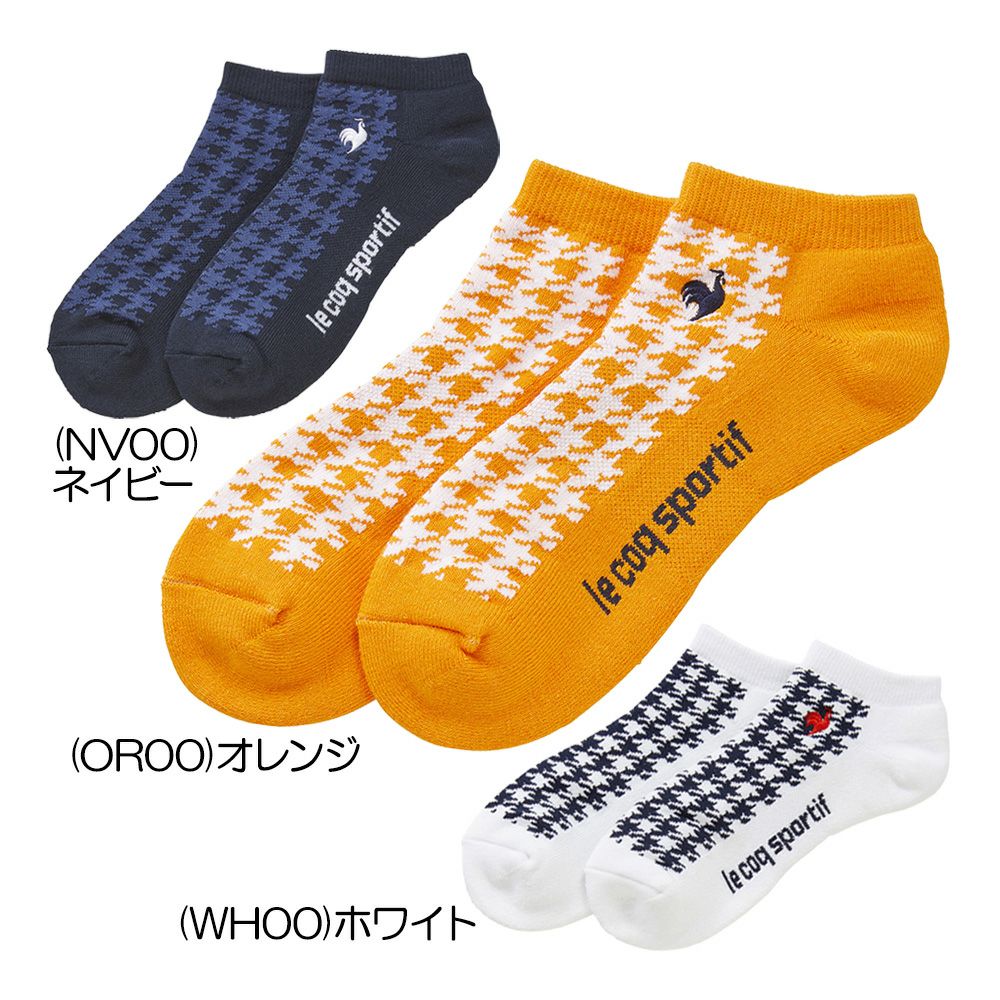 ルコック le coq sportif シーズンモチーフ柄 アンクル丈ソックス