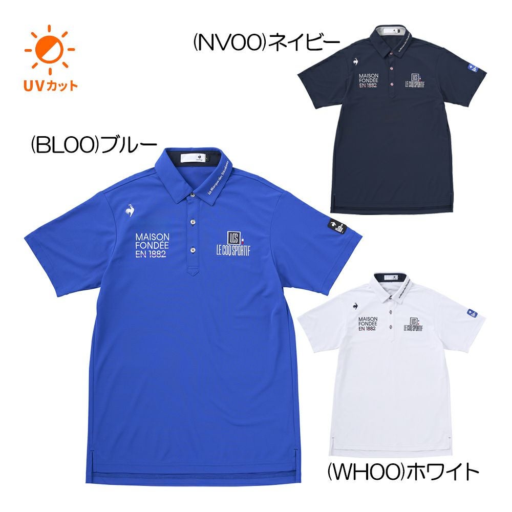ルコック le coq sportif 部分メッシュ ベーシックデザイン半袖