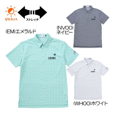 ルコック（le_coq_sportif） モノグラム柄ジャガード半袖シャツ LG5SHS14M メンズウェア 春夏モデル