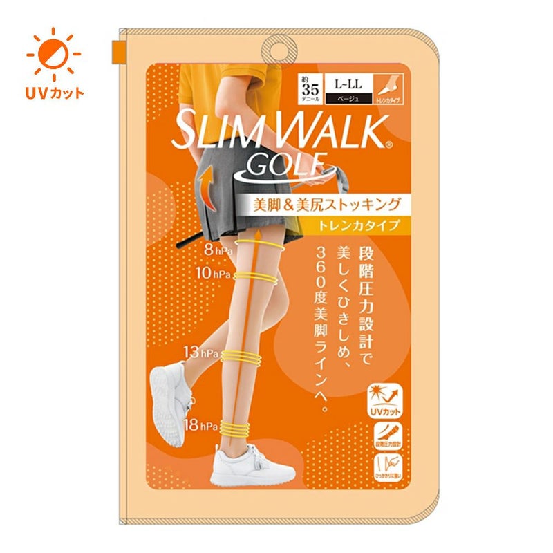 SLIMWALK GOLF 美脚＆美尻ストッキング トレンカタイプ L-LL SWG008 レディースゴルフウェア 春夏 2025