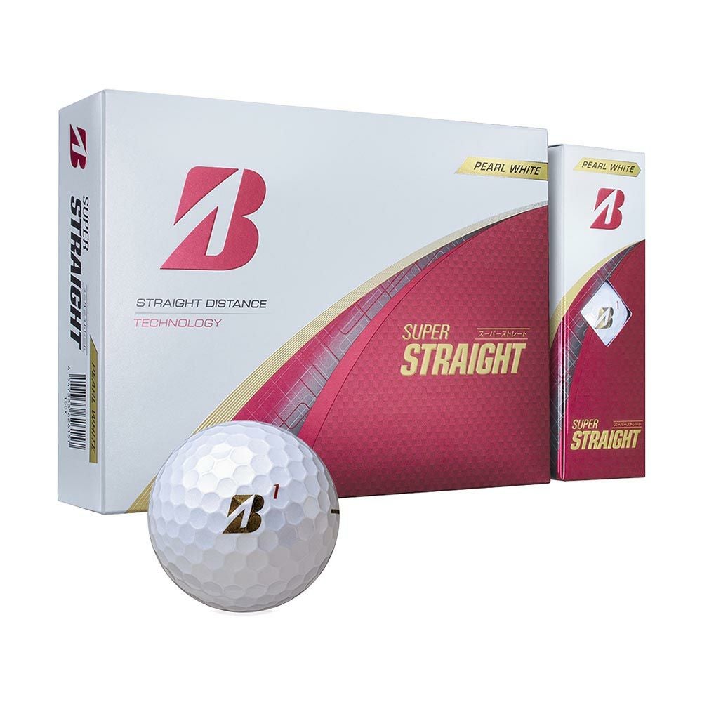 ブリヂストン BRIDGESTONE GOLF スーパーストレート ホワイト 1ダース