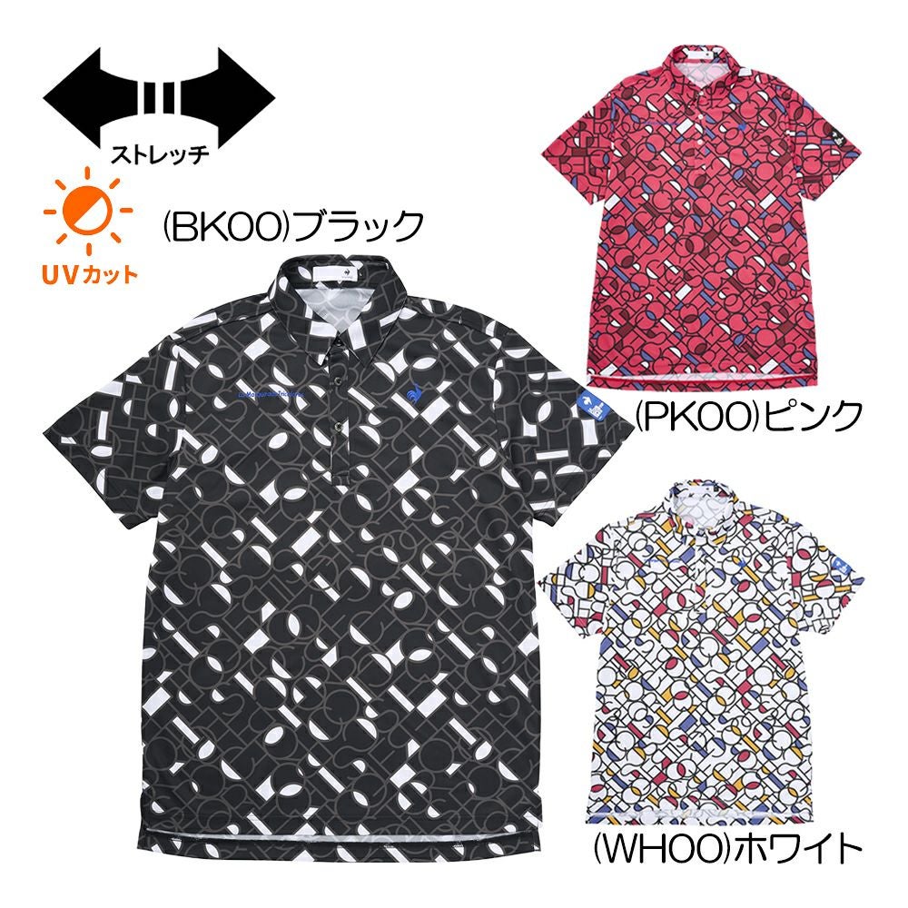 ルコック le coq sportif 3WAYチェックジャカード半袖シャツ＆インナー