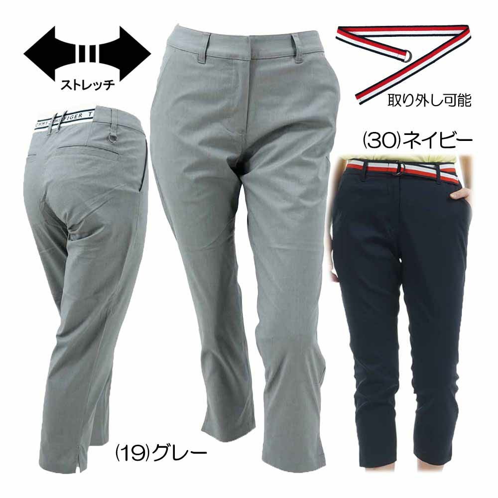 トミーヒルフィガー Tommy Hilfiger ベルテッドツイル 3/4パンツ