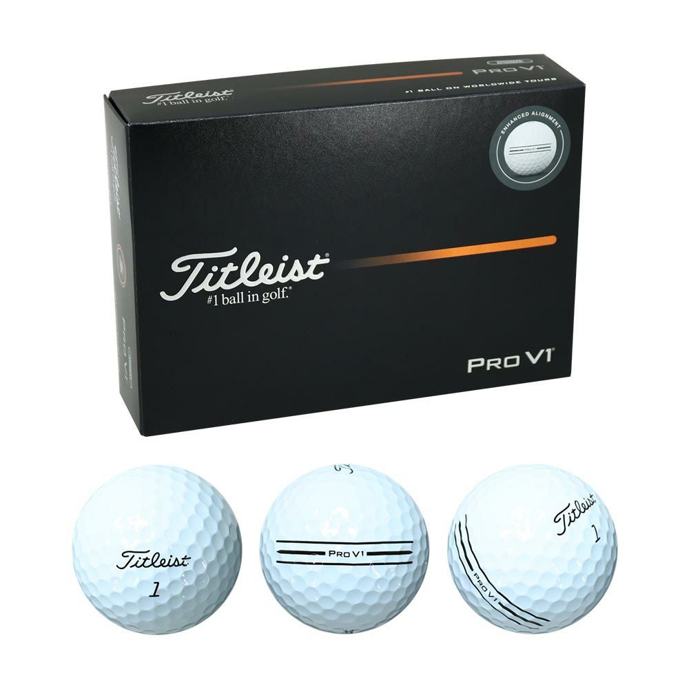 タイトリスト Titleist Pro V1 ボール AIM ホワイト 1ダース 2025