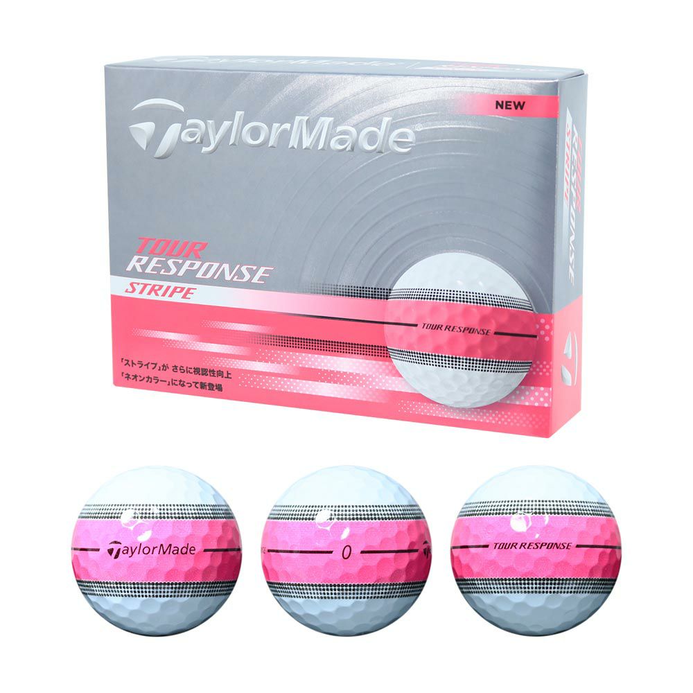 テーラーメイド TaylorMade ツアーレスポンス ストライプボール ピンク