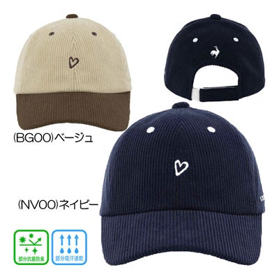 ルコック（le_coq_sportif） コーデュロイ キャップ LG5FCP03L レディースキャップ  25 秋冬モデル
