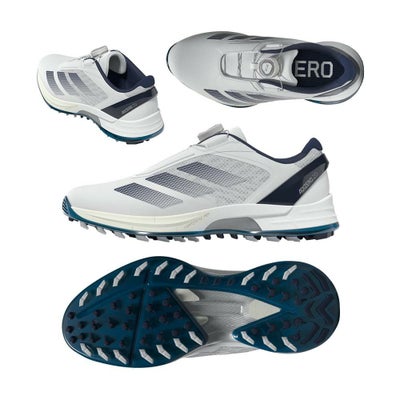 アディダス（Adidas） アディゼロ ZG LO Boa スパイクレスシューズ JS1767 ホワイト/インディゴ 2025