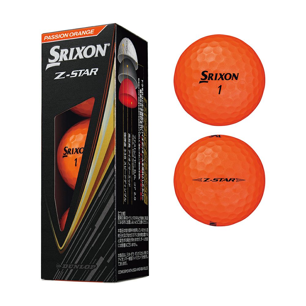 スリクソン SRIXON Z-STAR ボール オレンジ 1スリーブ (3個入) 2025