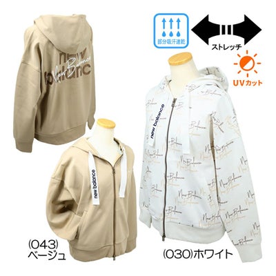 ニューバランス（New_Balance） スウェット フルジップ フーディー 012-5262502 レディースウェア 25 秋冬モデル