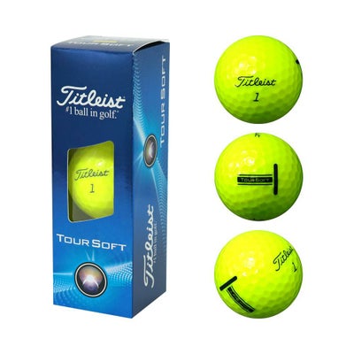 タイトリスト（Titleist） TOUR SOFT ボール イエロー 1スリーブ（3個 