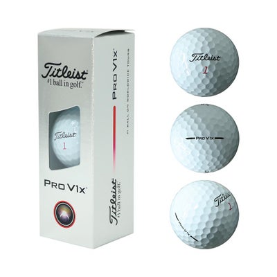 タイトリスト Titleist Pro V1x ボール (ローナンバー) ホワイト 1 