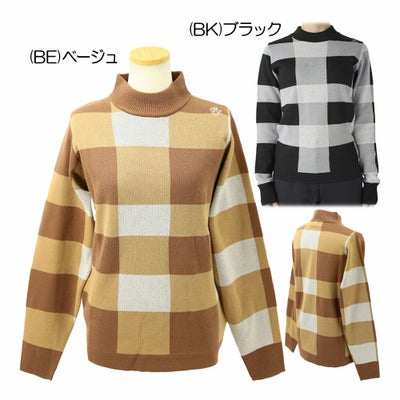 マリクレール（marie_claire） チェック柄モックネックセーター 735-751 レディースウェア 25 秋冬モデル
