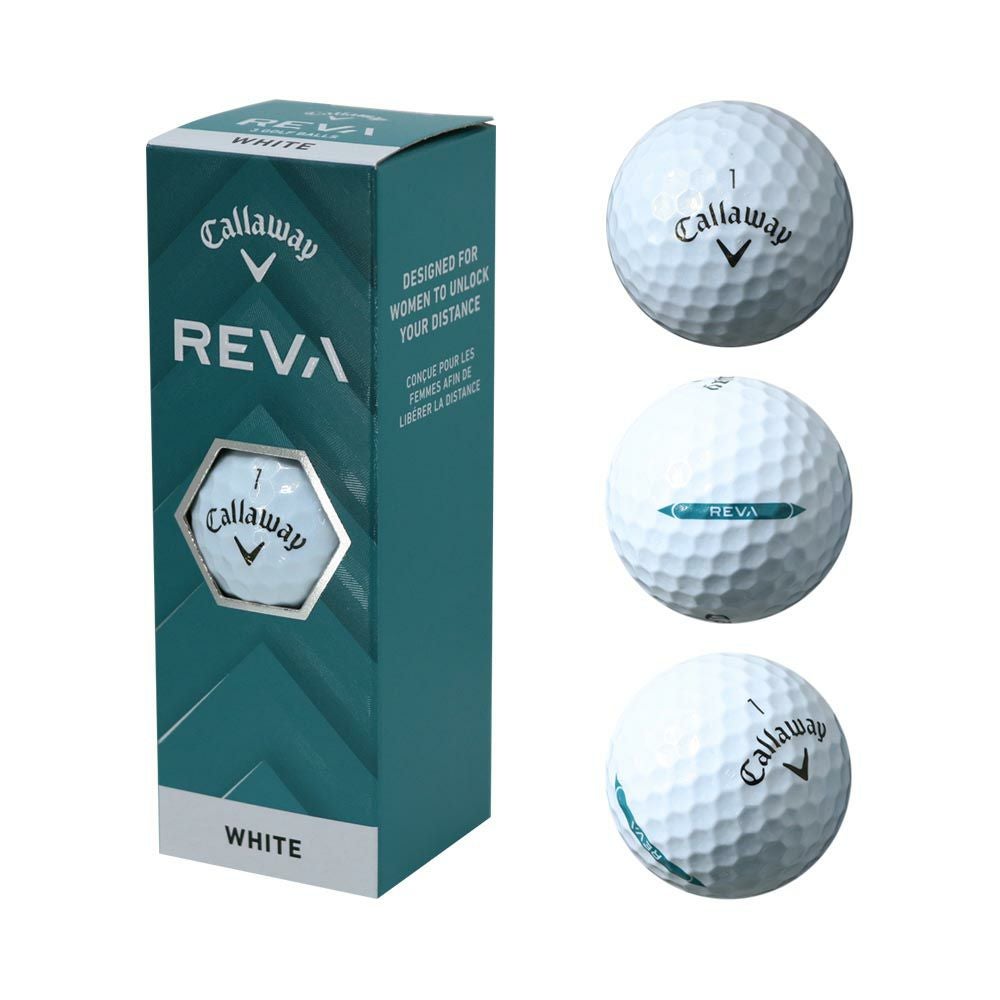 キャロウェイ Callaway 25REVA レディースボール ピンク 1スリーブ(3個