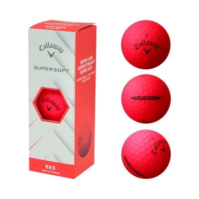 キャロウェイ（Callaway） SUPERSOFT ボール  レッド 1スリーブ(3個入) 2025