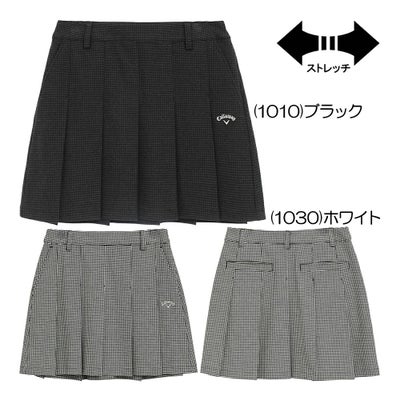 キャロウェイ（Callaway） 8WAYストレッチ千鳥チェックスカート C25228207 レディーススカート 25 秋冬モデル【最終処分価格】
