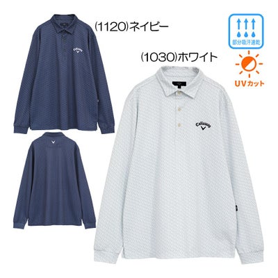 キャロウェイ（Callaway） ロゴプリントオニカノコ長袖シャツ C25233107 メンズウェア 25 秋冬モデル【最終処分価格】