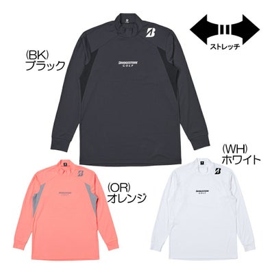 ブリヂストン（BRIDGESTONE_GOLF） 【B-01】長袖モックネックシャツ FGM01F メンズウェア 25 秋冬モデル