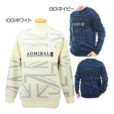 アドミラル（Admiral） UJジャガード クルーネックセーター ADMA564 メンズウェア 25 秋冬モデル