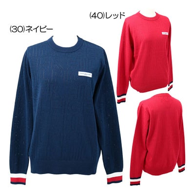 トミーヒルフィガー（Tommy_Hilfiger） ドットロゴ クルーネックニット THLA565 レディースウェア 25 秋冬モデル【最終処分価格】