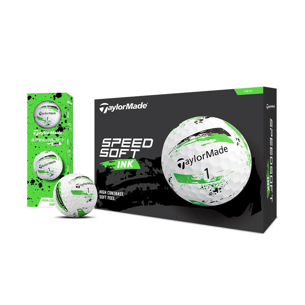 テーラーメイド TaylorMade SPEEDSOFT INK ボール グリーン 1ダース