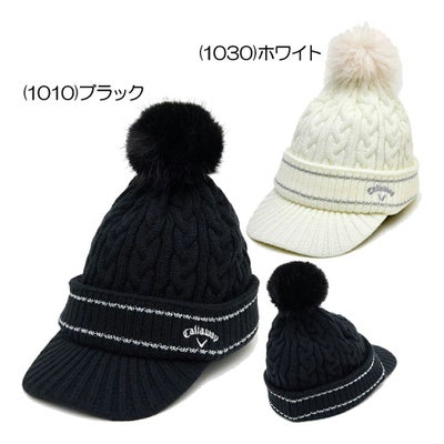 キャロウェイ（Callaway） ツバ付きビーニー C25291218 レディースニット帽 25 秋冬モデル