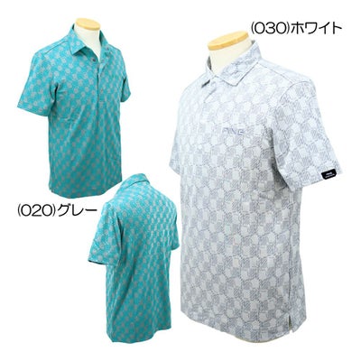ピン（PING） AZモノグラムジャカードブロックロゴ半袖ポロシャツ 621-6160101 メンズウェア 26春夏モデル